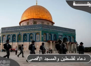 دعاء لفلسطين والمسجد الأقصى