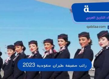 راتب مضيفة طيران سعودية 2023